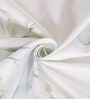 Cream Digital Floral Printed Cotton Blend Double Bedsheet with 2 Pillow Covers
