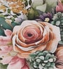 Cream Digital Floral Printed Cotton Blend Double Bedsheet with 2 Pillow Covers