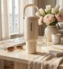 Cream DualSip Stainless Steel Double Wall Insulated Tumbler 1.2 Litre