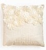 Cream Textured Polyester 16 x 16 Inch Embroidered Cushion Covers (Set of 5)