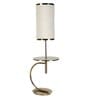 Starlet Cream Fabric Shade Shelf Floor Lamp With Iron Base