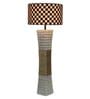 Cream Fabric Shade Table Lamp With White Base
