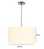 Garlen Silver Metal Hanging Light