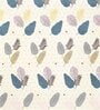 Cream Floral 144 TC Cotton Blend Single Bedsheet With 1 Pillow Cover