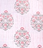 Cream Floral 186 TC Glace Cotton King Sized Double Bedsheet with 2 Pillow Covers
