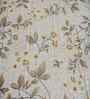 Cream Floral 210 TC Mix Cotton Super King Size Bedsheet with 2 Pilllow covers Essential Series Collection