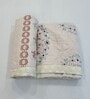 Cream Floral 300 GSM Cotton Single Bed Size Comforter