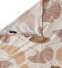 Cream Floral 300 TC Cotton Blend Double Queen Bedsheet With 2 Pillow Covers