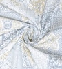 Grey Traditional 400 TC Cotton Queen Bedsheet with 2 Pillow covers Luxury Series Collection
