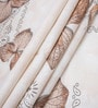 Cream Floral 400 TC Cotton Super King Bedsheet with 2 Pillow Covers Luxury Series Collection