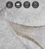 Cream Floral Polypropylene 5 ft x 2.5 ft Machine Made Runner