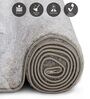 Cream Floral Polypropylene 5 ft x 2.5 ft Machine Made Runner