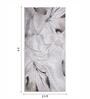 Cream Floral Polypropylene 5 ft x 2.5 ft Machine Made Runner