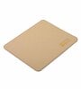 Cream Formal Plain Leather Rectangle Mousepad