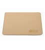 Cream Formal Plain Leather Rectangle Mousepad