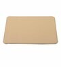 Cream Formal Plain Leather Rectangle Mousepad