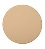 Cream Formal Plain Leather Round Mousepad