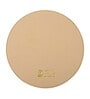 Cream Formal Plain Leather Round Mousepad