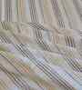 Cream Geometric 400 Tc Cotton Super King Size Bedsheet With 2 Pillow Covers