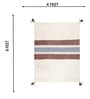 Cream Geometric Hand Tufted 6 Ft X 4 Ft  Dhurrie