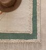 Cream Geometric Hand Woven 6 Ft X 4 Ft  Dhurrie