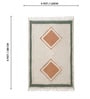Cream Geometric Hand Woven 6 Ft X 4 Ft  Dhurrie