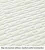 Cream Geometric Polyester Blend 3 X 5 Feet Rabbit Fur Machine Made Carpet