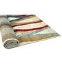 Cream Geometric Polypropylene 6 ft x 9 ft Machine Made Carpet