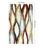 Cream Geometric Polypropylene 6 ft x 9 ft Machine Made Carpet