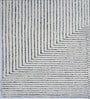 Cream Geometric Wool And Cotton 5 X 8 Ft Hand Tufted Carpet