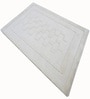 Cream Geometric Wool And Cotton 5 X 8 Ft Hand Tufted Carpet