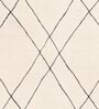 Cream Geometrical Wool 8 ft x 10 ft Hand tufted Carpet