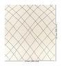 Cream Geometrical Wool 8 ft x 10 ft Hand tufted Carpet