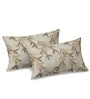 Cream Gold Metro 186 TC Cotton King Bedsheet With 2 Pillow Covers