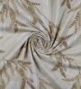 Cream Gold Metro 186 TC Cotton King Bedsheet With 2 Pillow Covers