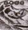 Grey Floral Polypropylene 5 Ft X 2 Ft Machine Made Runner