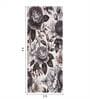 Grey Floral Polypropylene 5 Ft X 2 Ft Machine Made Runner