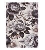 Cream grey Floral Polypropylene 6 ft x 4 ft Machine Made Carpet