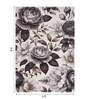 Cream grey Floral Polypropylene 6 ft x 4 ft Machine Made Carpet
