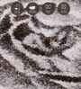 Cream Grey Floral Polypropylene 7 ft x 5 ft Machine Made Carpet