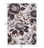 Cream Grey Floral Polypropylene 9 ft x 6 ft Machine Made Carpet