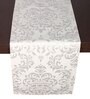 Cream Hallway Damasc Cotton Jacquard (96 x 13) Table Runner