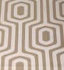 Cream Hallway Geometric Cotton Jacquard (84 x 13) Table Runner