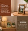 Cream Handwoven Rattan Photo Frame