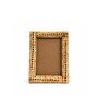 Cream Handwoven Rattan Photo Frame
