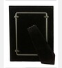 Cream Leather & Metal Weave Wall And Tabletop Photo Frame 5X7Inches