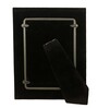 Cream Leather & Metal Weave Wall And Tabletop Photo Frame 5X7Inches