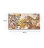 Cream Madhubani Canvas Wall Painting