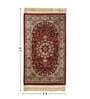 Cream Maroon Persian 2x3 Feet Machine Made Runner