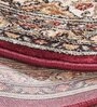 Cream Maroon Persian 2x3 Feet Machine Made Runner
